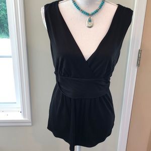 Worthington Black Sleeveless Top.